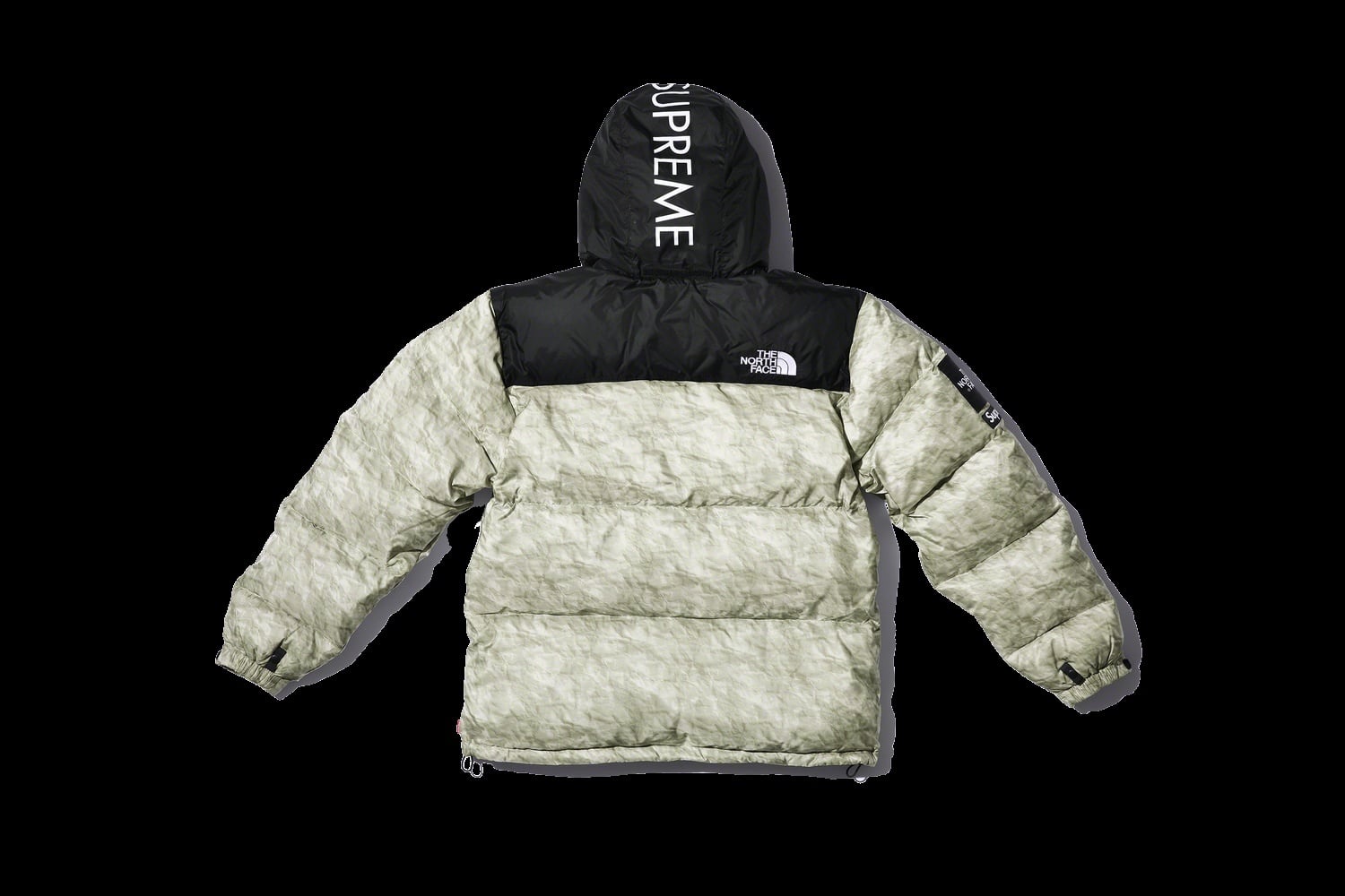 Supreme®/The North Face® Paper Print Nuptse Jacket view 3